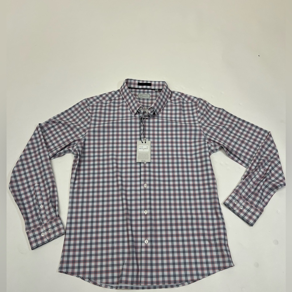 Men's Checkered Shirt - Blue and Red